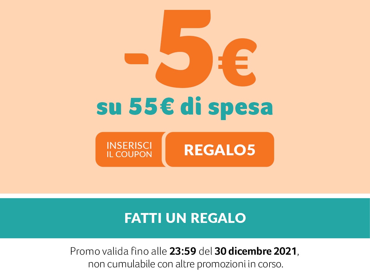 -5€ su 55€ di spesa con coupon REGALO5