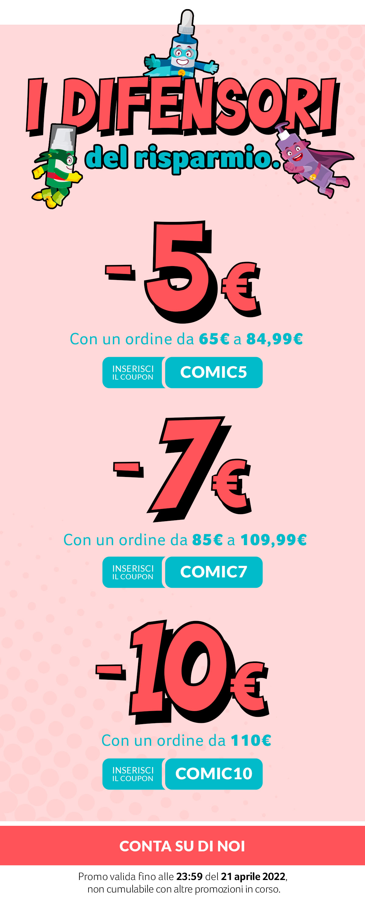 Fino a -10€ di sconto con coupon COMIC10